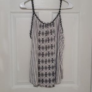 Black and white tank